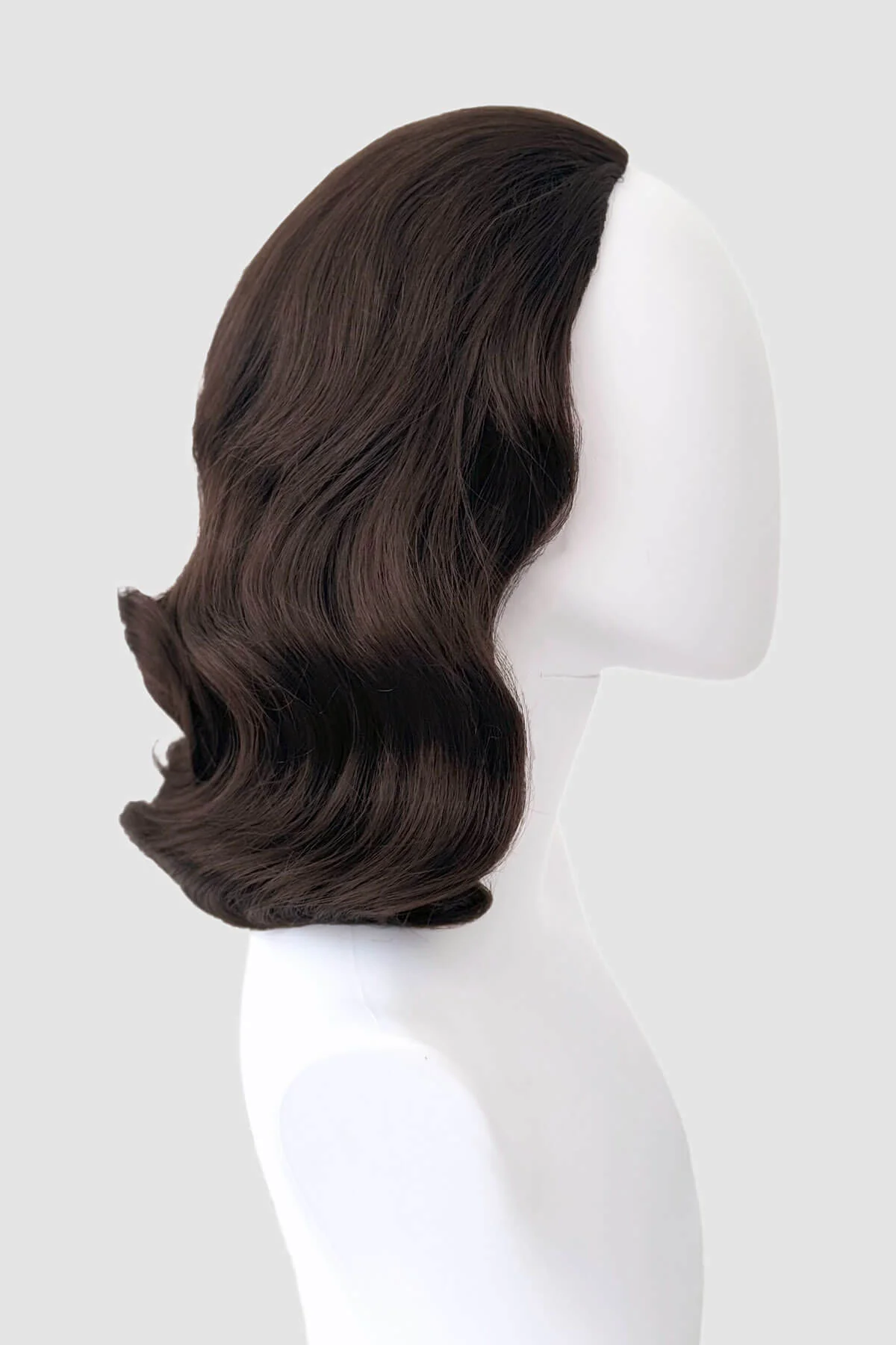 Virginia - Vintage Hollywood Glamour Waves Half Wig - Image 12