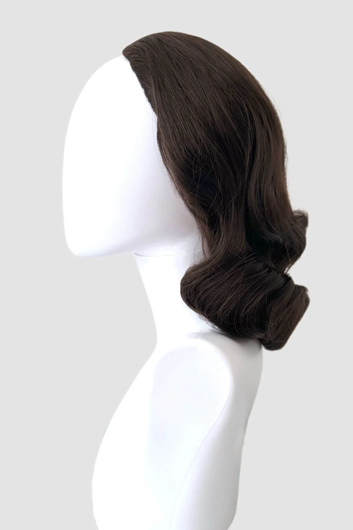 Virginia - Vintage Hollywood Glamour Waves Half Wig - Image 14