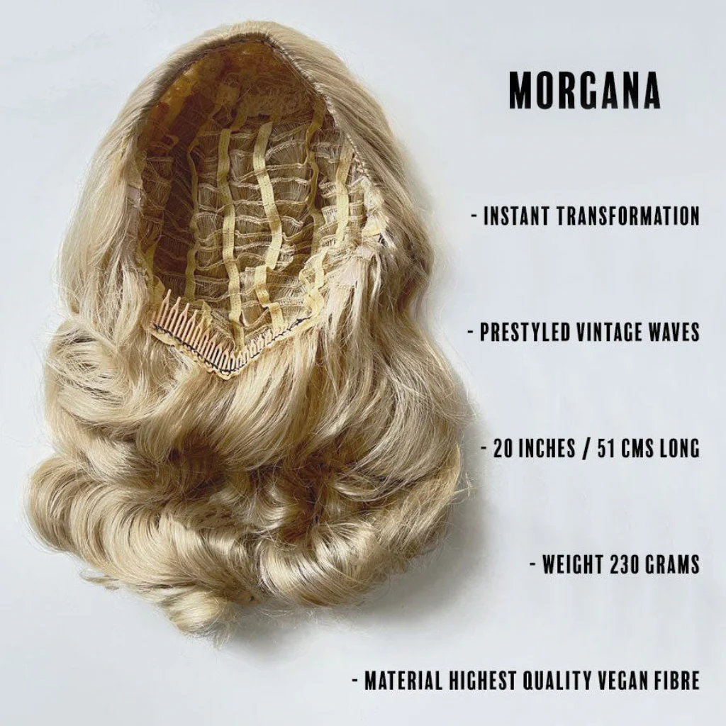Morgana – Long Half Wig with Hollywood Waves - Image 49