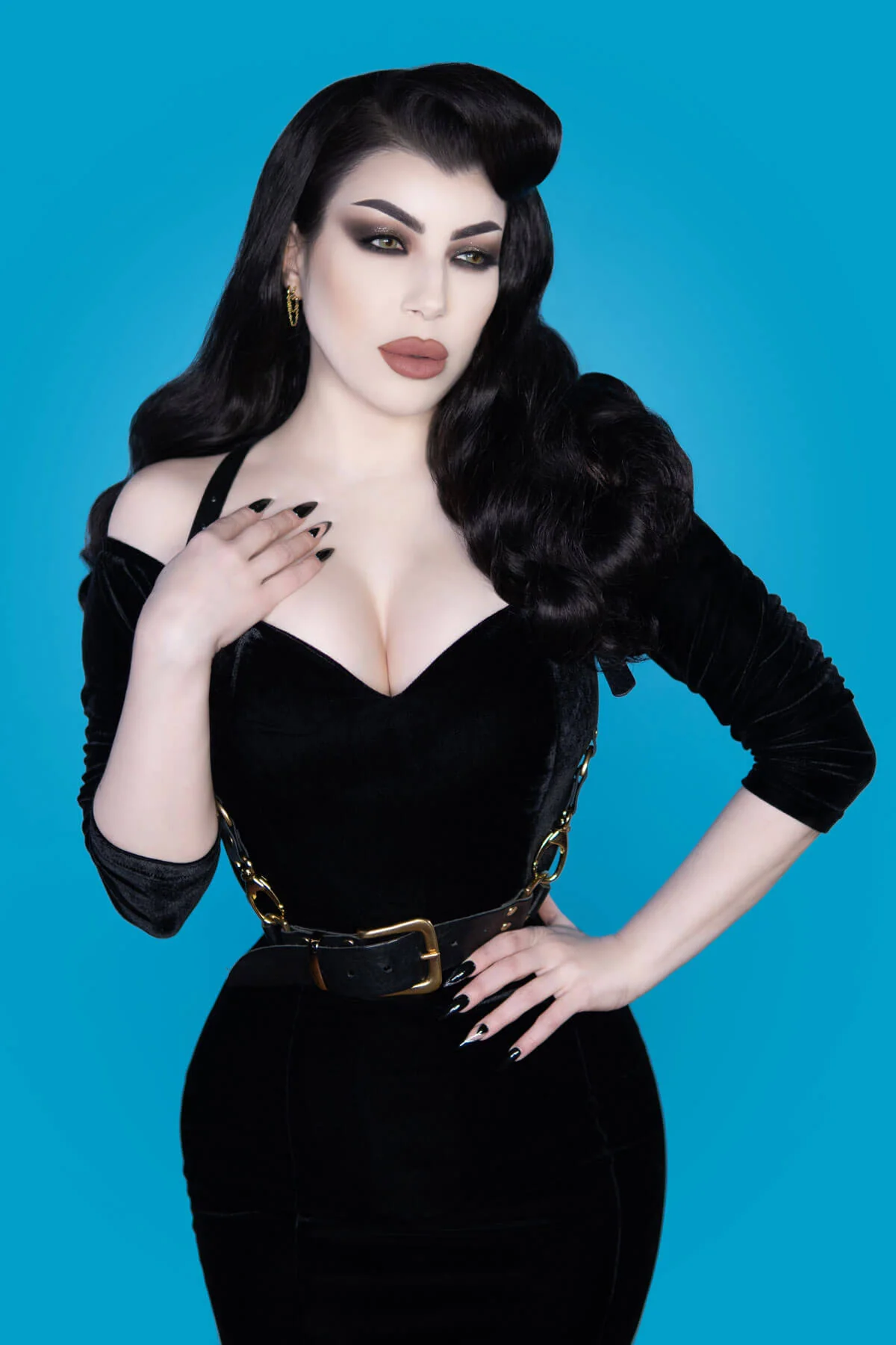Morgana – Long Half Wig with Hollywood Waves - Image 51