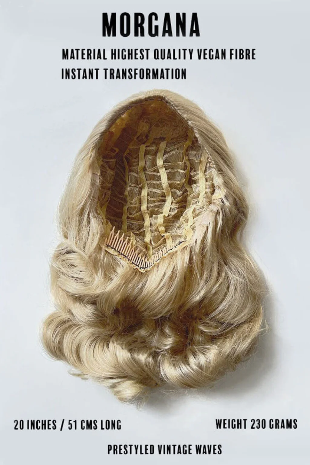 Morgana – Long Half Wig with Hollywood Waves - Image 82