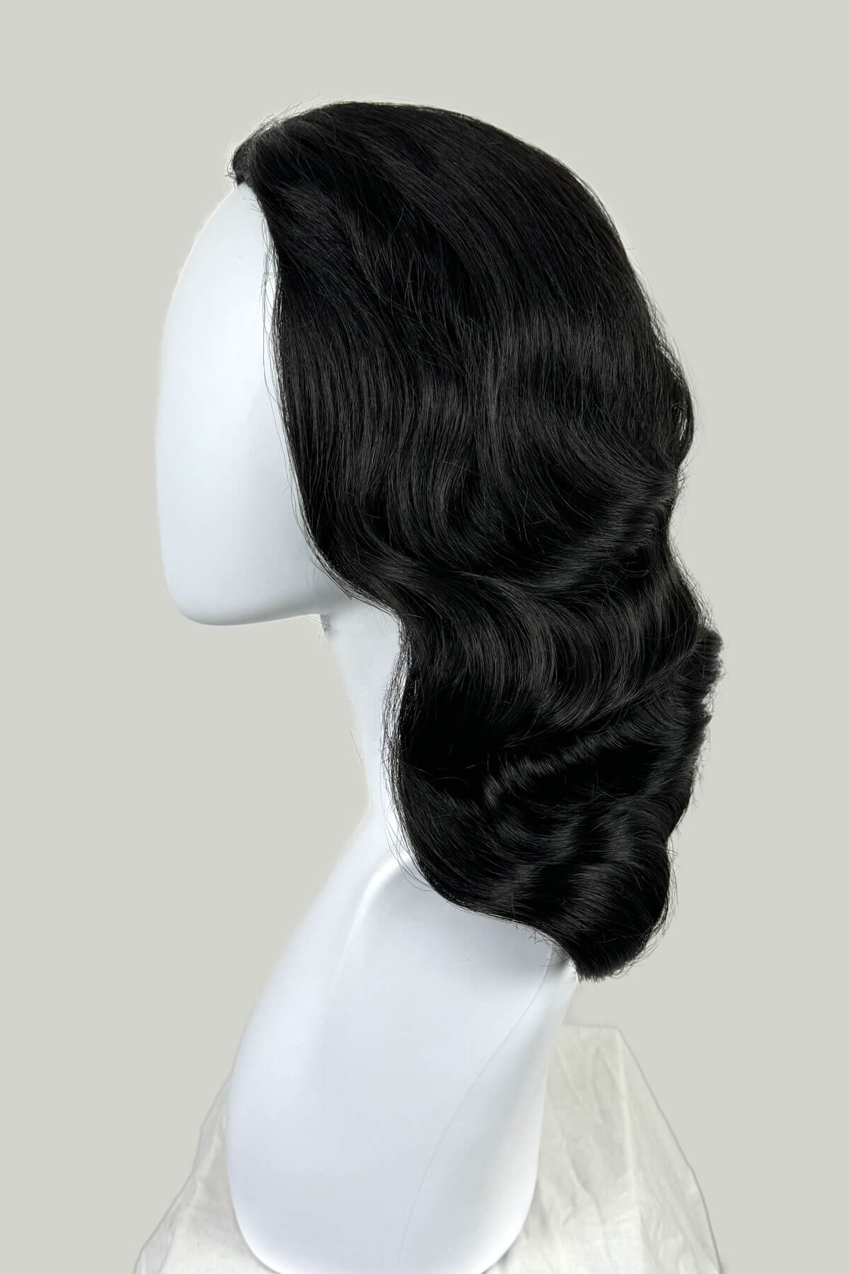 Deborah - Vintage Style Deep Finger Waves Half Wig - Image 18