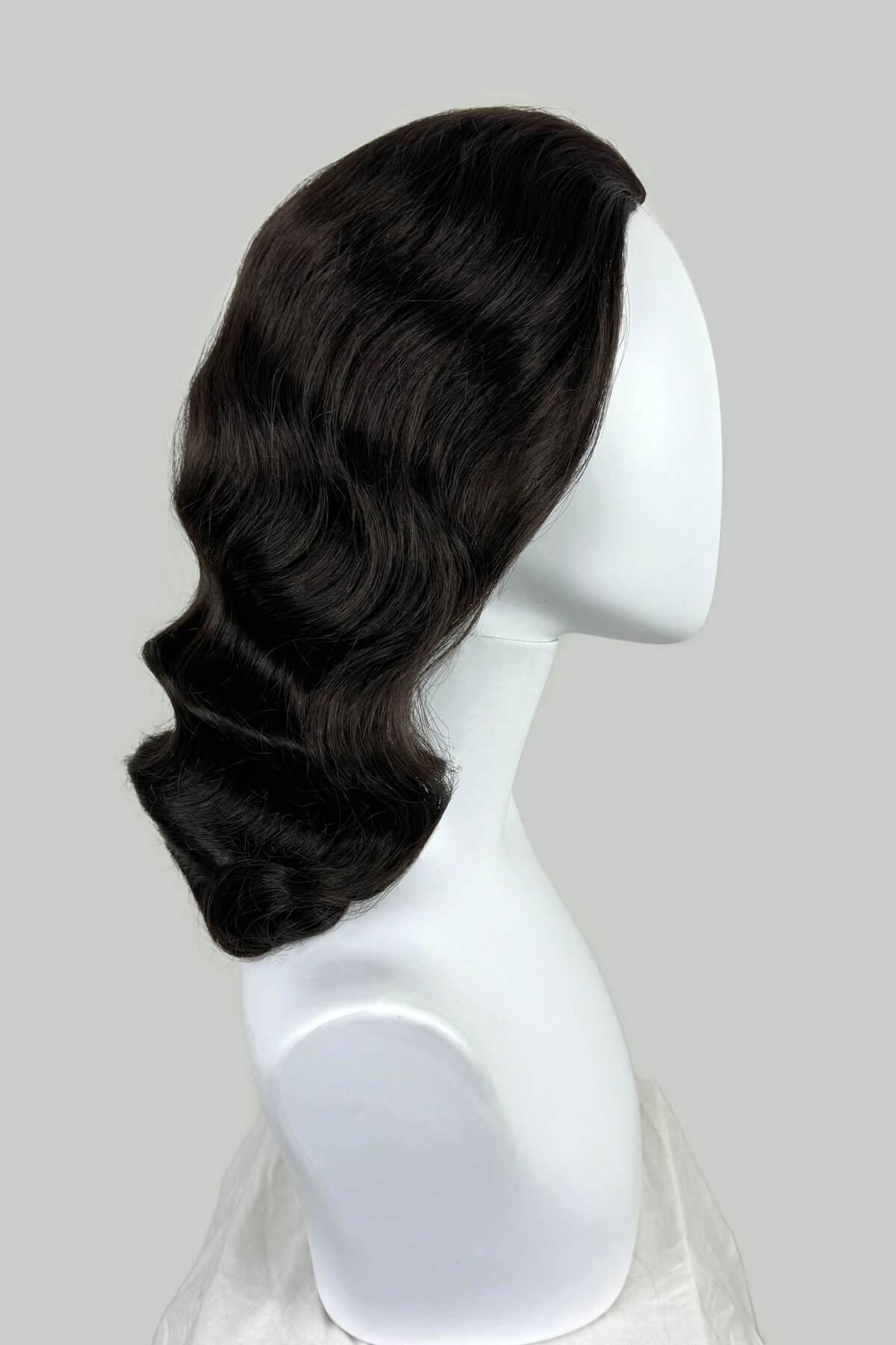 Deborah - Vintage Style Deep Finger Waves Half Wig - Image 22