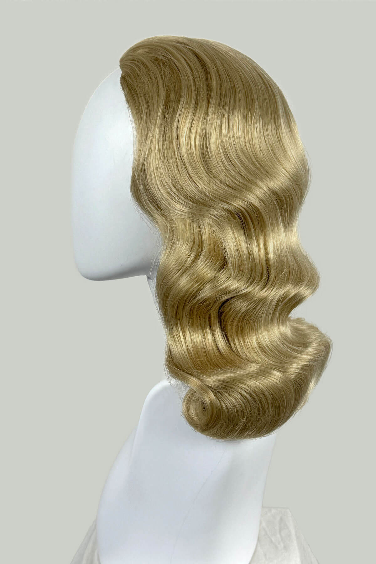Deborah - Vintage Style Deep Finger Waves Half Wig - Image 7
