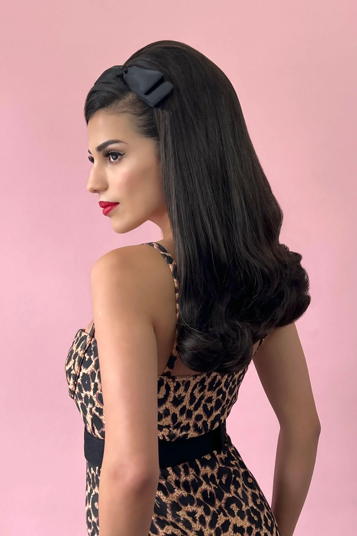 Priscilla - 1960s style Beehive Flip Half Wig