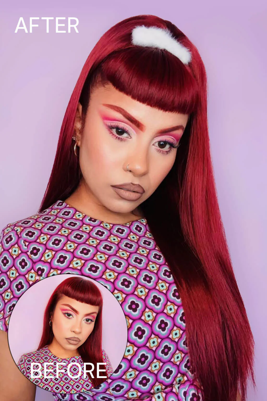 Andrea - Extra Boosted Volume Long Poker Straight Half Wig - Image 3