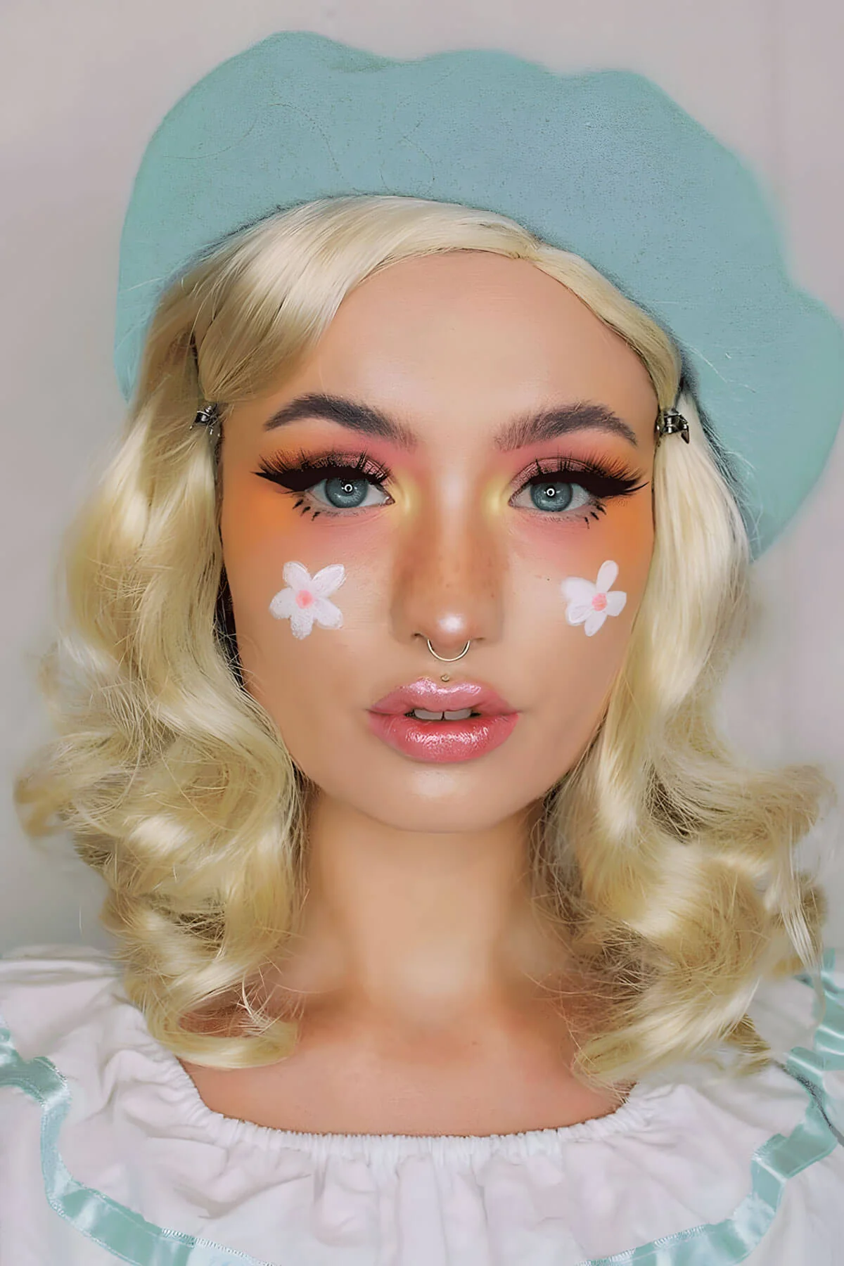 Blonde, shoulder length, pinup style wig with marcel waves: Lauren - Image 5