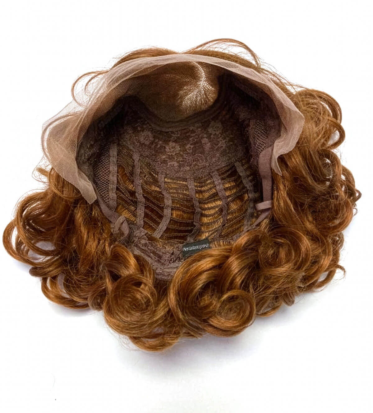 Red, auburn & blonde pinup wig, lace front, vintage style: Ginny - Image 6