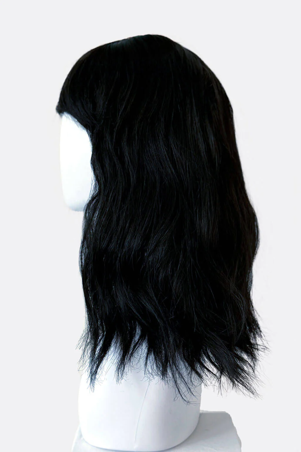 Black long wavy bob wig (lob): Sigrid - Image 6