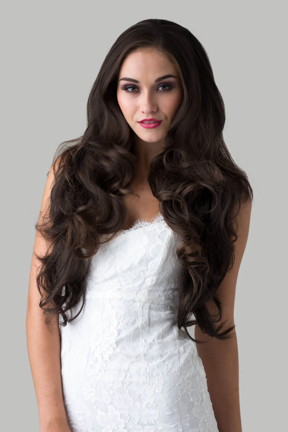 Taya - Super Full Volume Bouncy Brown Half Wig - Image 10