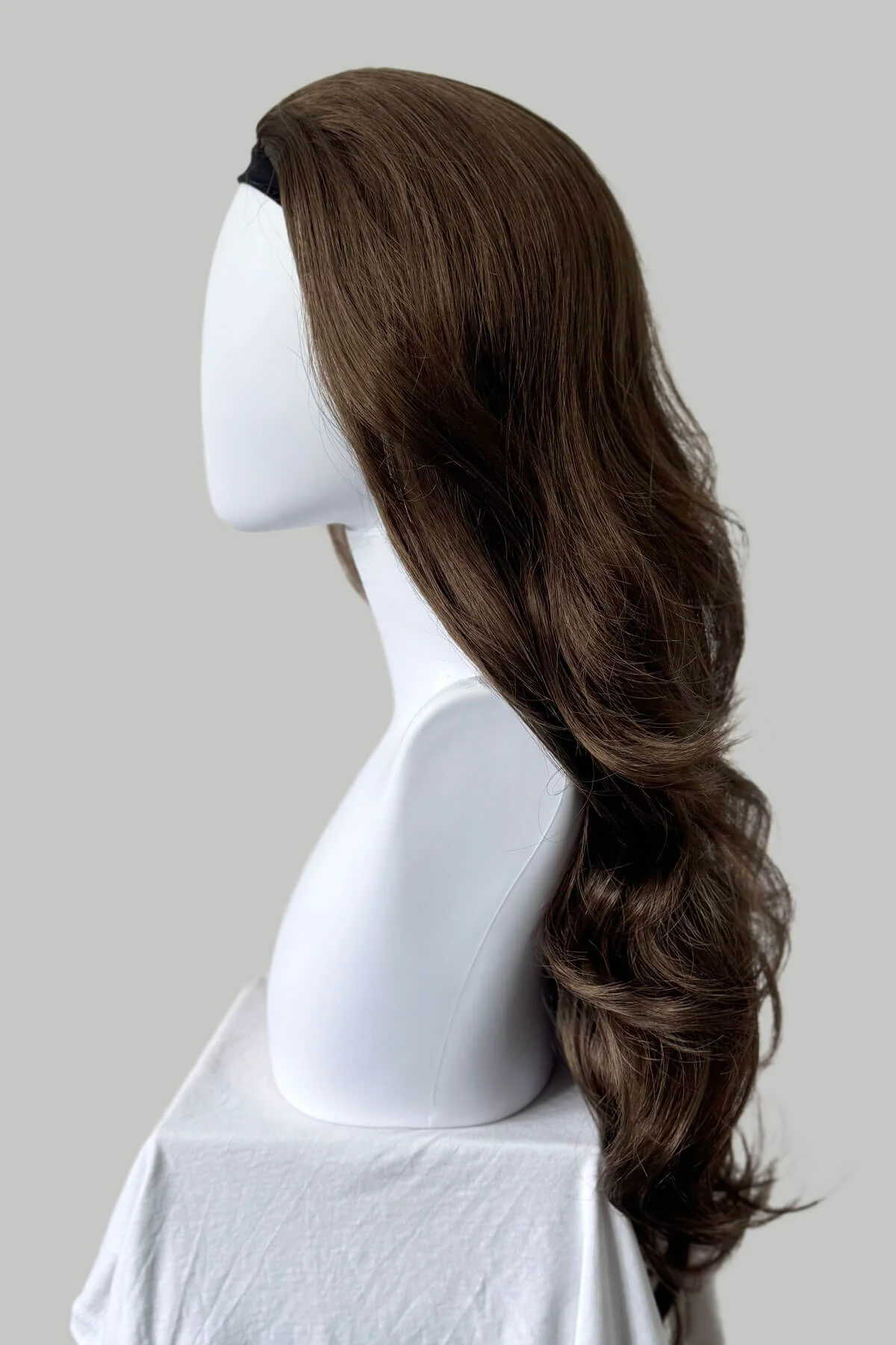 Taya - Super Full Volume Bouncy Brown Half Wig - Image 21