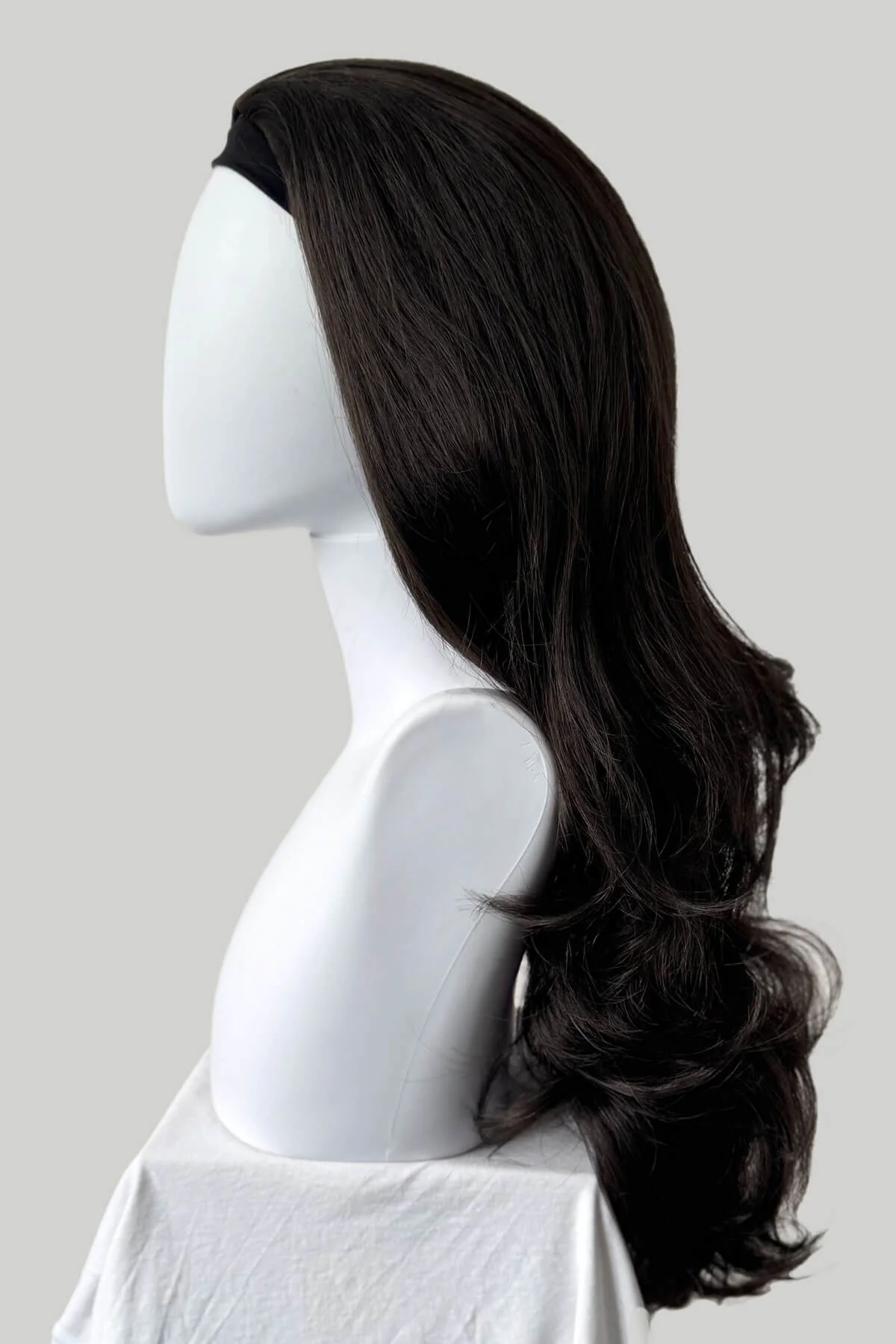 Taya - Super Full Volume Bouncy Brown Half Wig - Image 5