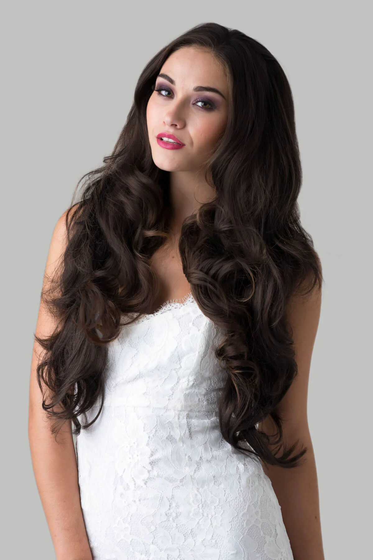 Taya - Super Full Volume Bouncy Brown Half Wig - Image 9