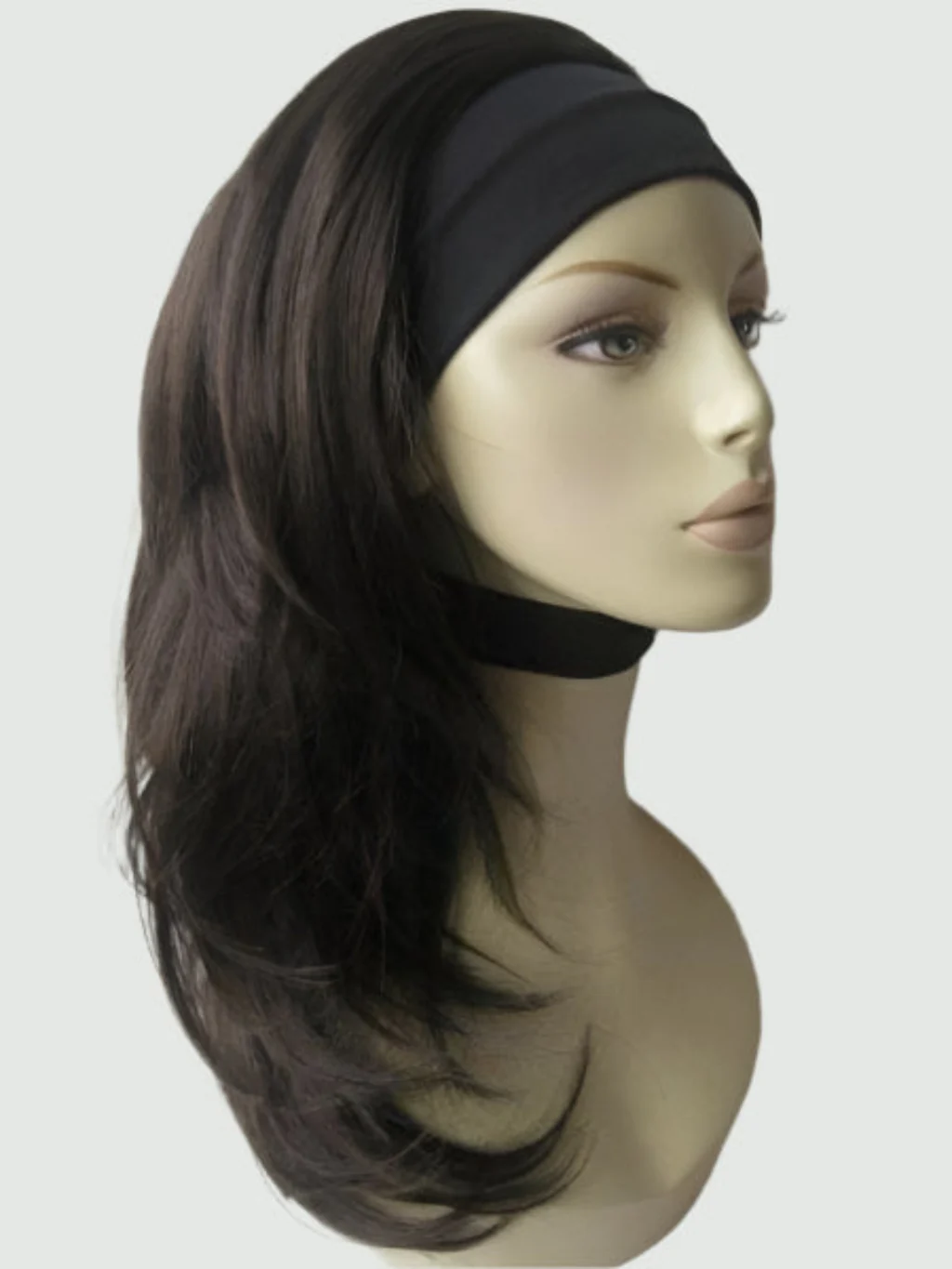 Briar - Soft, Bouncy Layered Long Brown Half Wig - Image 12
