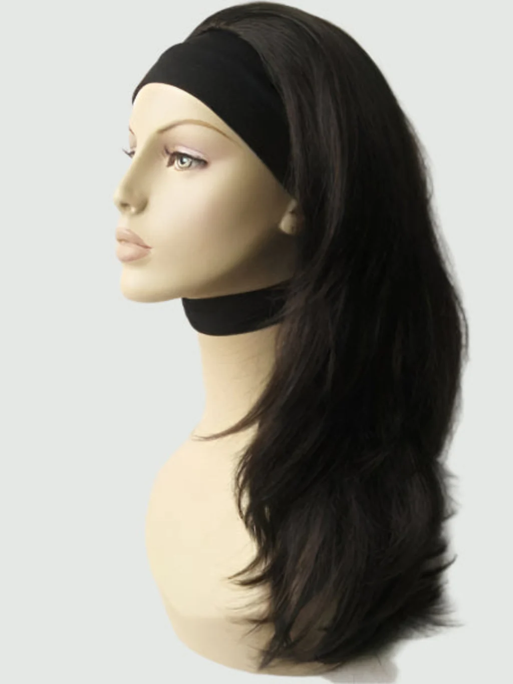 Briar - Soft, Bouncy Layered Long Brown Half Wig - Image 13