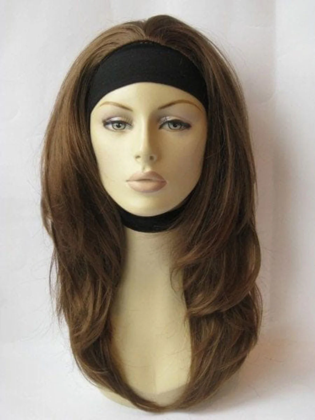 Briar - Soft, Bouncy Layered Long Brown Half Wig - Image 20
