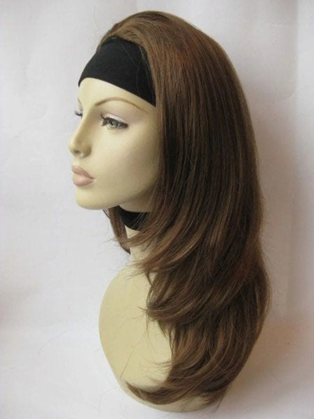 Briar - Soft, Bouncy Layered Long Brown Half Wig - Image 21