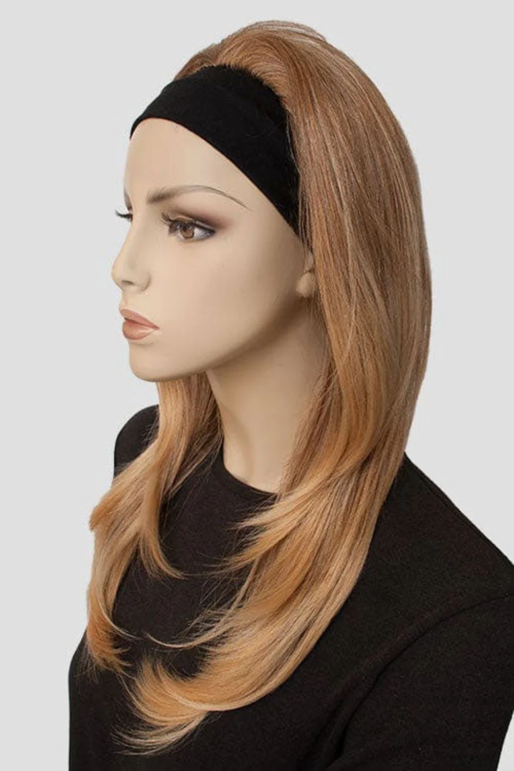 Briar - Soft, Bouncy Layered Long Brown Half Wig - Image 25