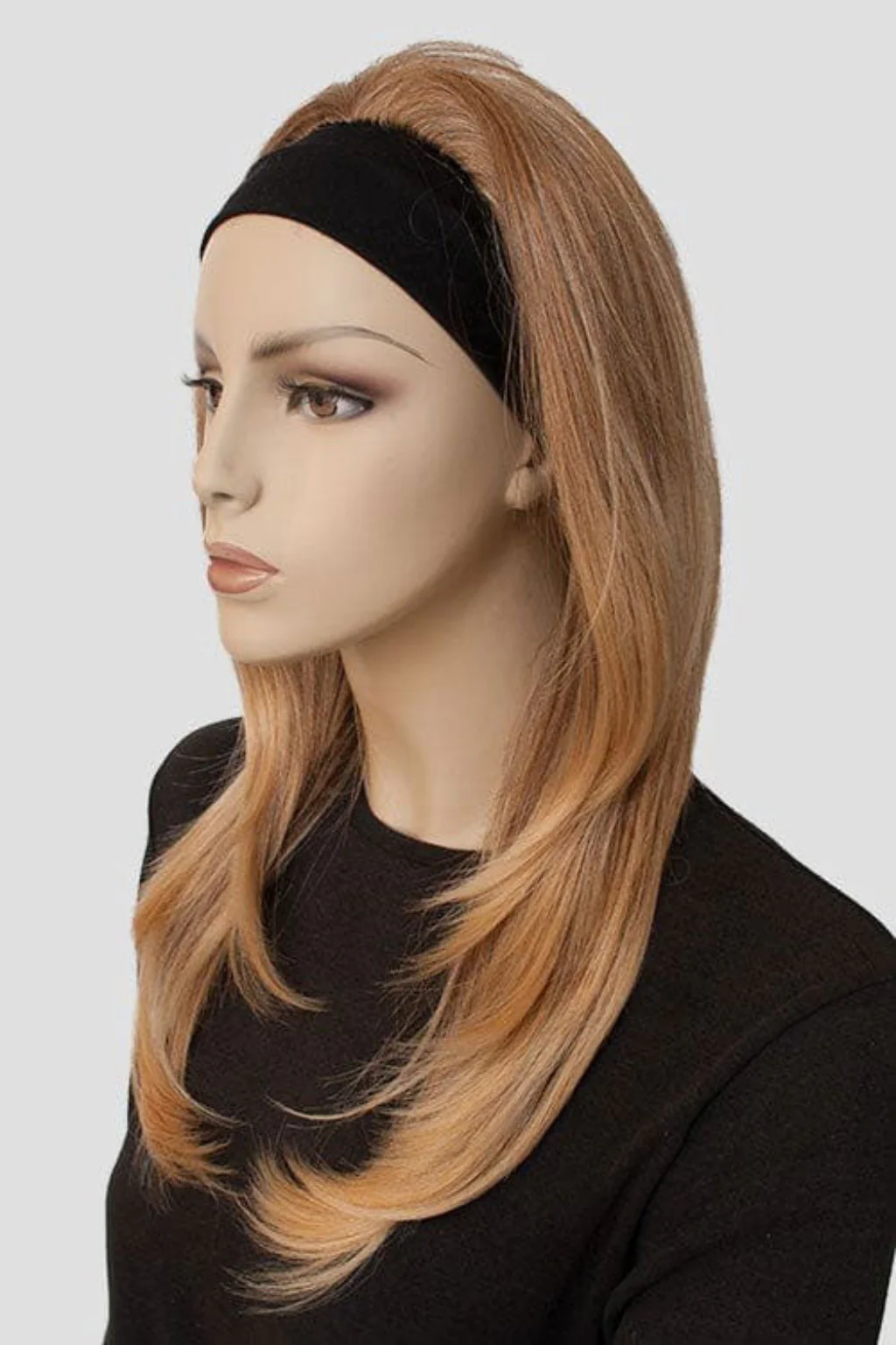 Briar - Soft, Bouncy Layered Long Brown Half Wig - Image 26