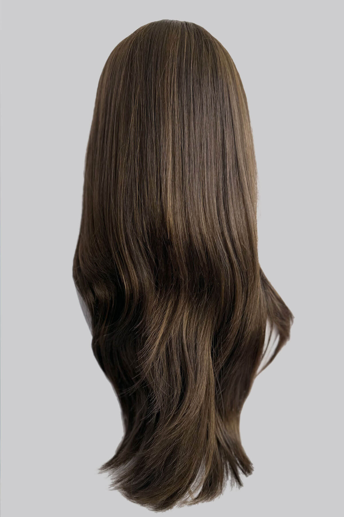 Summer - Soft, Bouncy Layered Long Brown Half Wig - Image 14