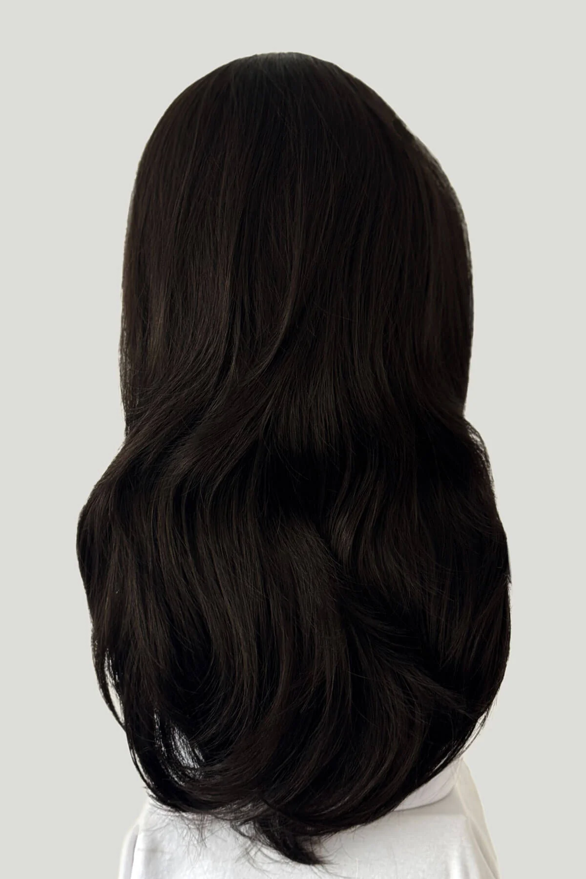 Summer - Soft, Bouncy Layered Long Brown Half Wig - Image 9