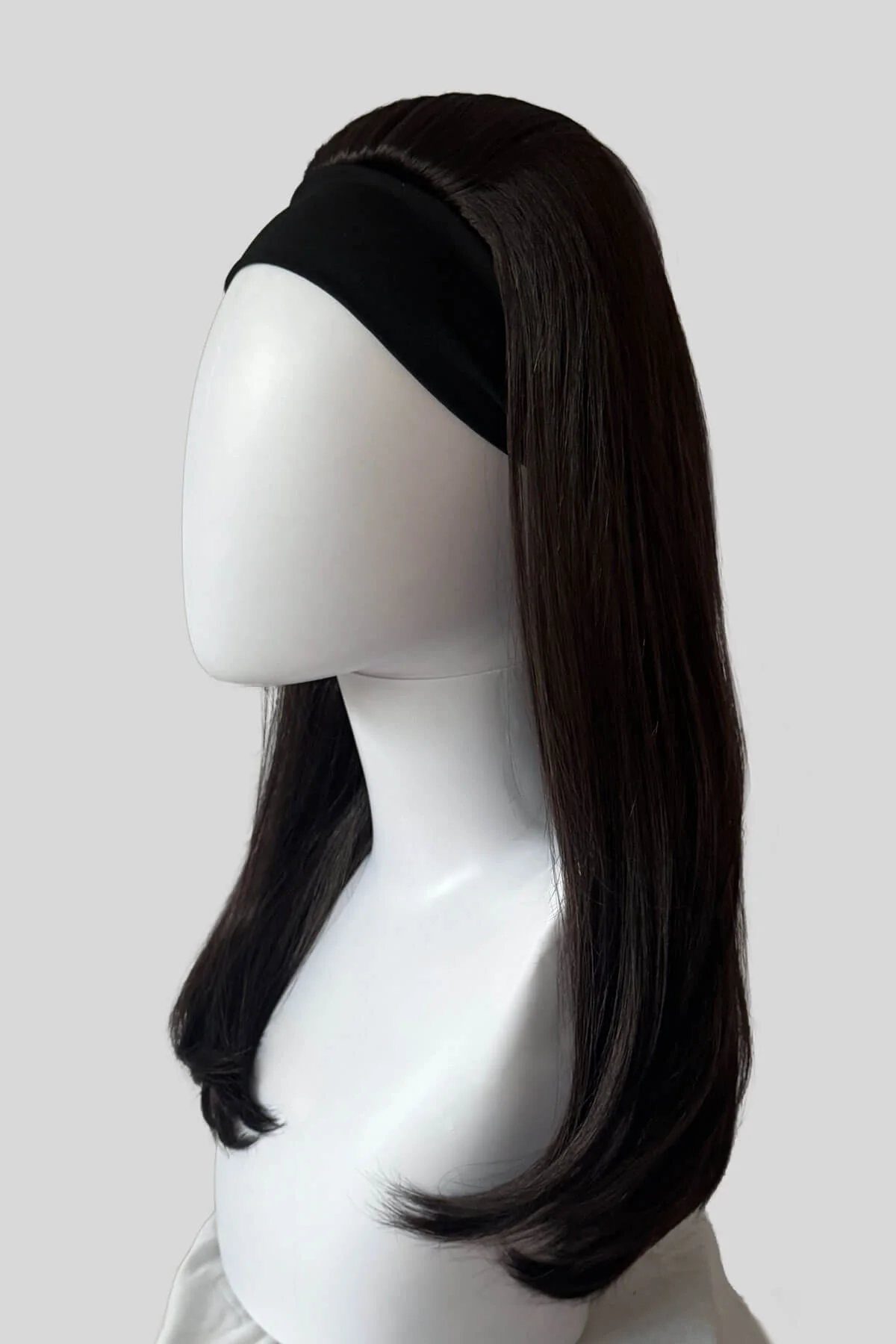 Headband half wig hairpiece, long and straight: Isla - Image 16