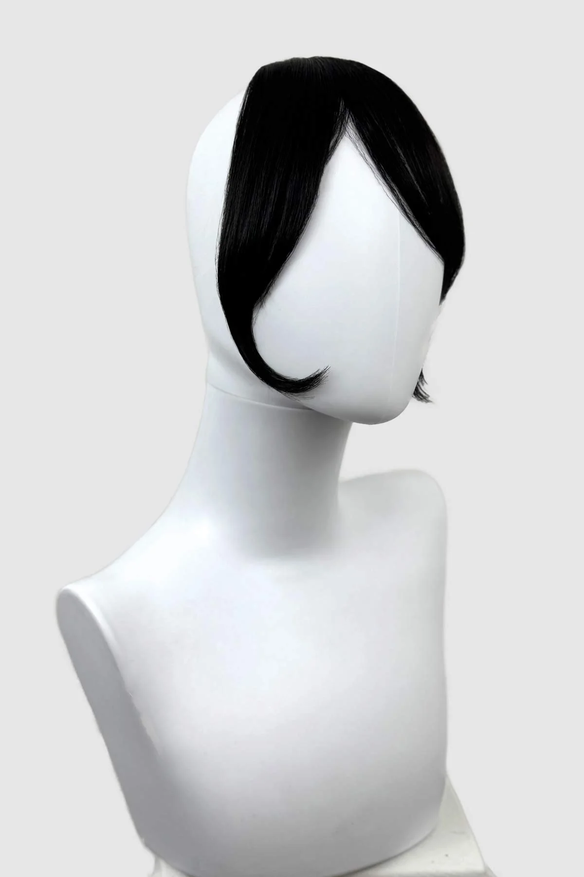 Clip in fringe hairpiece/clip-in curtain bangs, with long, face framing wisps: Sabrina - Image 4