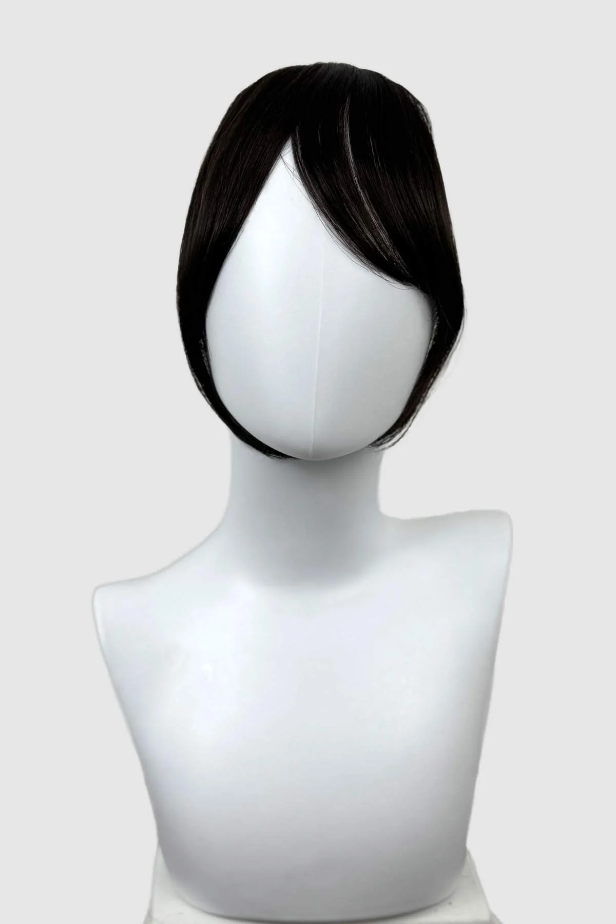 Clip in fringe hairpiece/clip-in curtain bangs, with long, face framing wisps: Sabrina - Image 8
