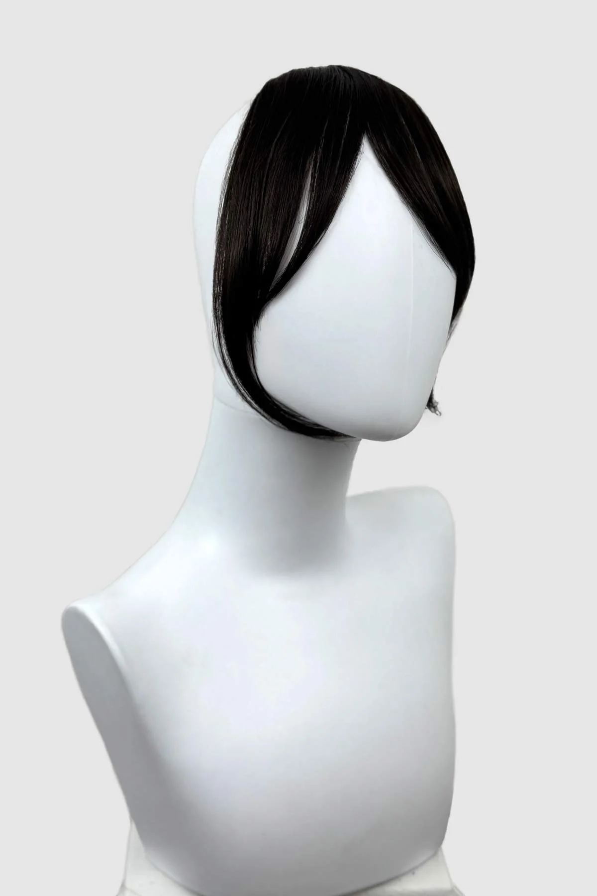 Clip in fringe hairpiece/clip-in curtain bangs, with long, face framing wisps: Sabrina - Image 9