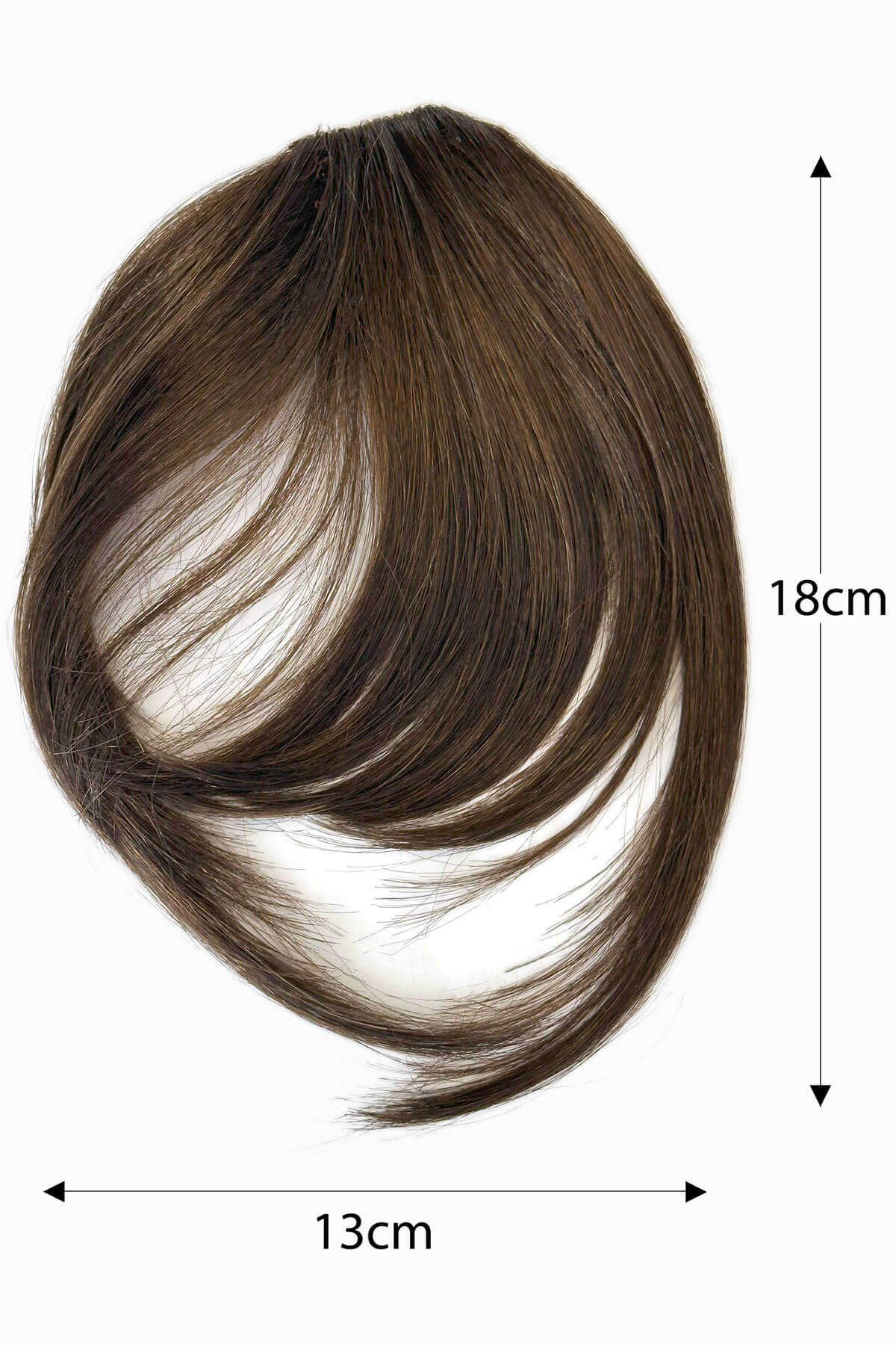 Clip in fringe hairpiece/clip-in bangs, gently feathered with face framing whisps: Delia - Image 14