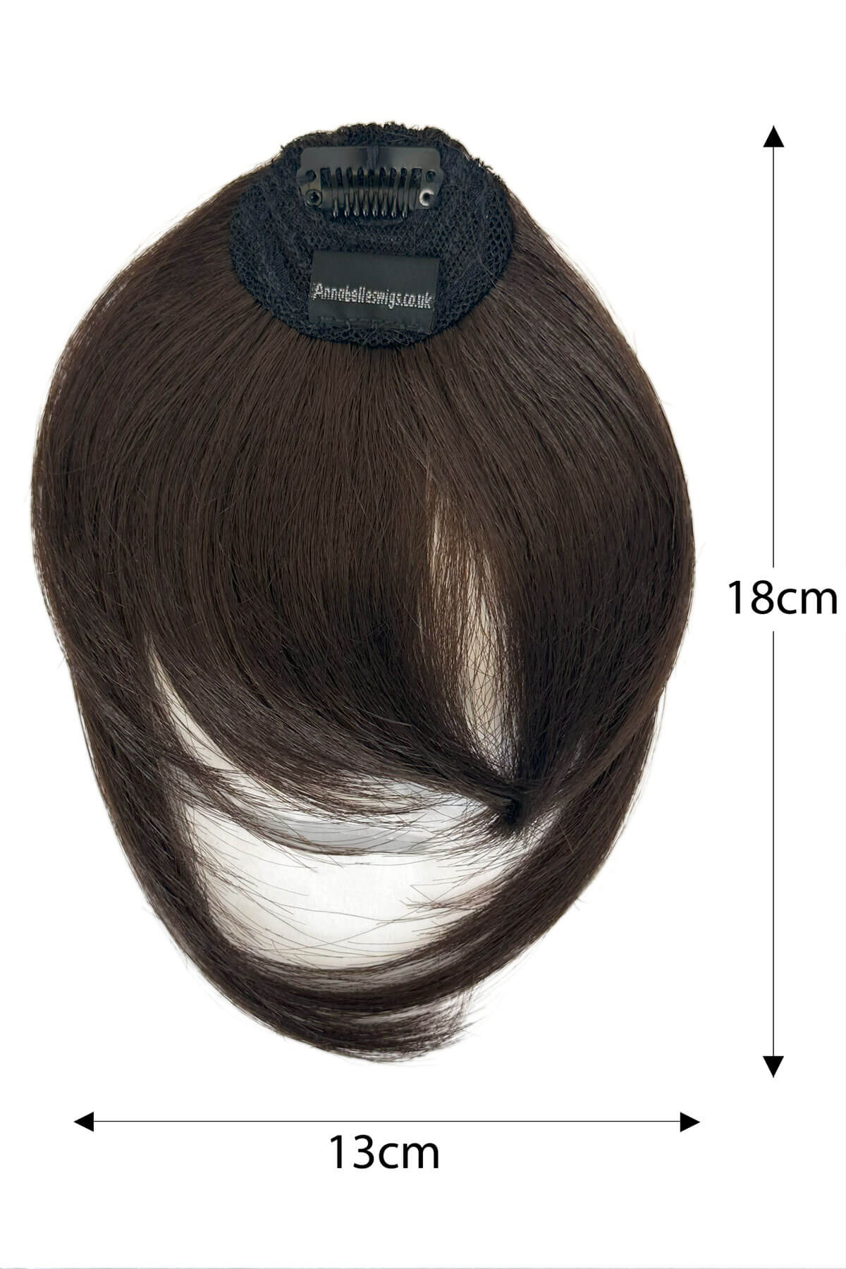 Clip in fringe hairpiece/clip-in bangs, gently feathered with face framing whisps: Delia - Image 42