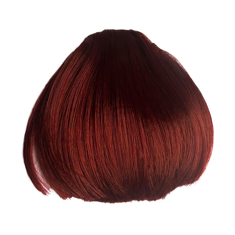 Clip-in fringe hairpiece/clip-in micro-bangs, thick, straight retro rockabilly style: Ida - Image 42