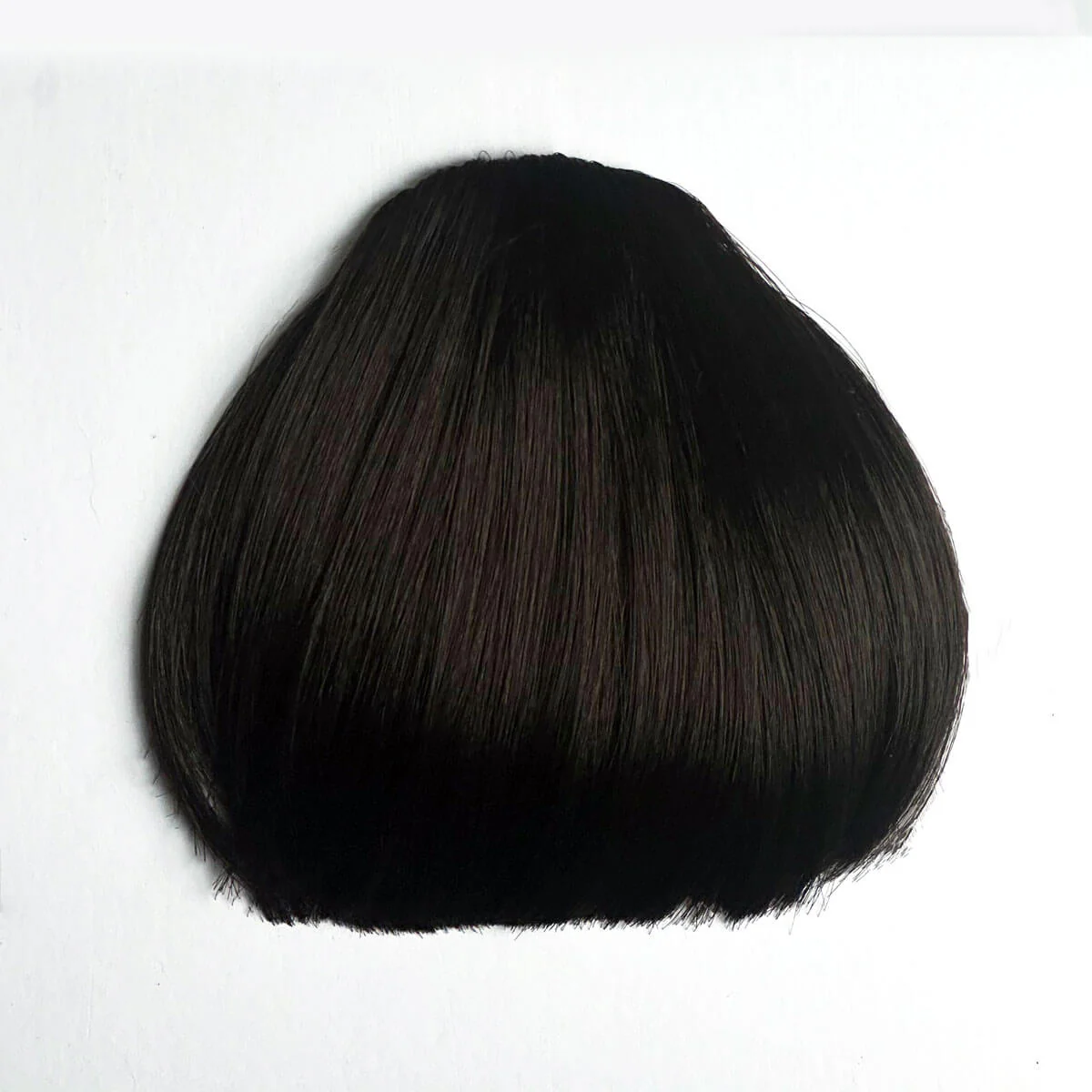 Clip-in fringe hairpiece/clip-in micro-bangs, thick, straight retro rockabilly style: Ida - Image 5