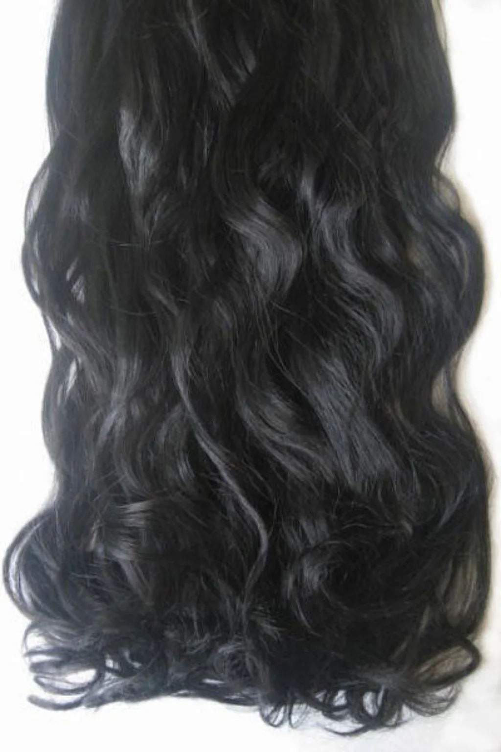 Clip-in hair extensions, wavy, 6 piece, full head, 150g, 24 inches long - Image 4