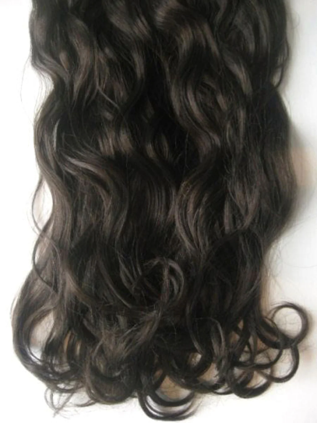 Clip-in hair extensions, wavy, 6 piece, full head, 150g, 24 inches long - Image 8