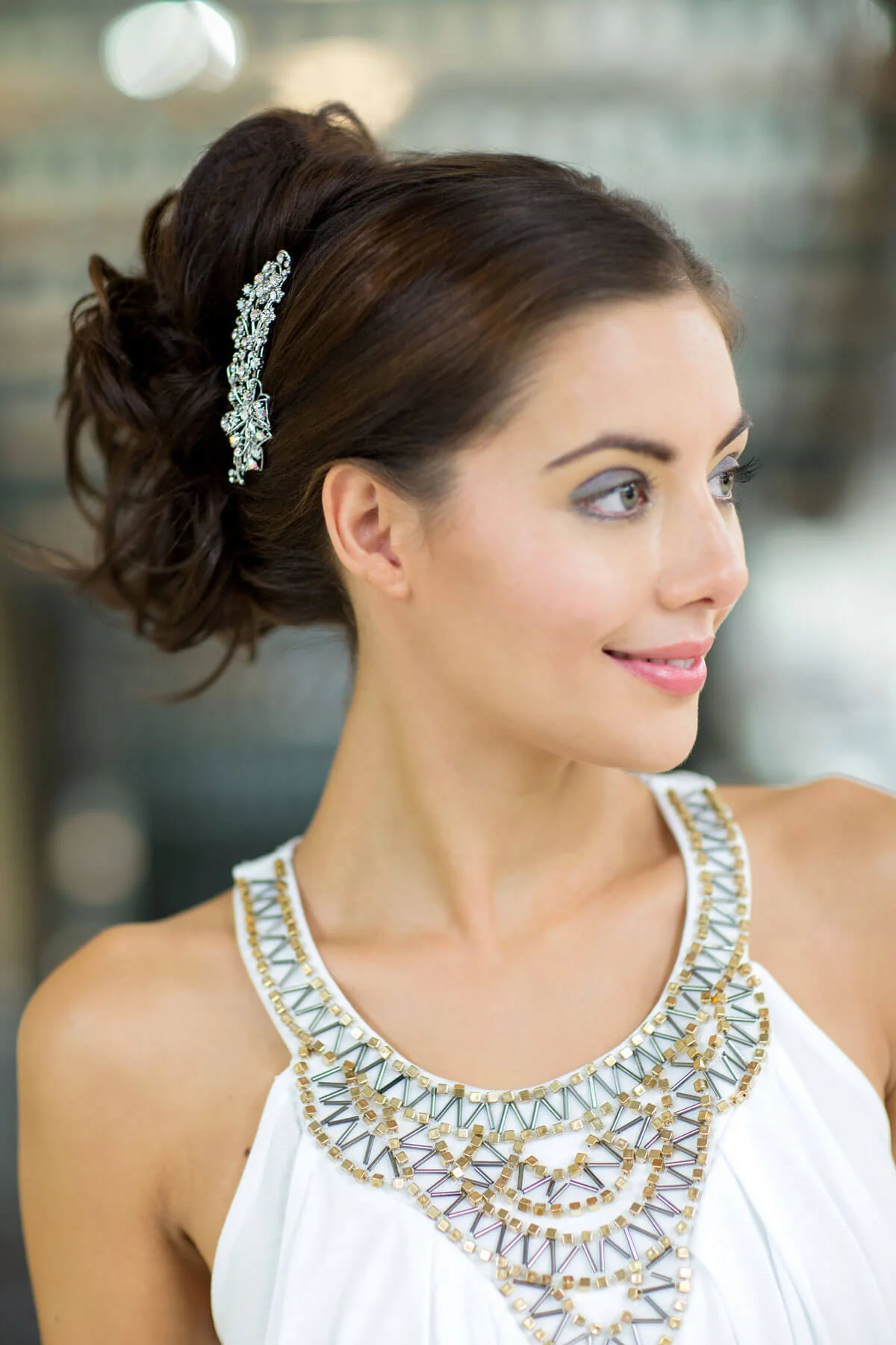 Clip in hairpiece, ponytail, short, flexihair: Leela