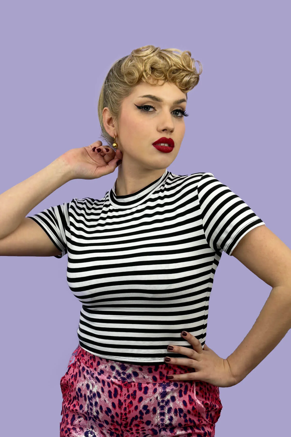 Curly clip-in fringe hairpiece/clip-in bangs: Bunny - Image 18