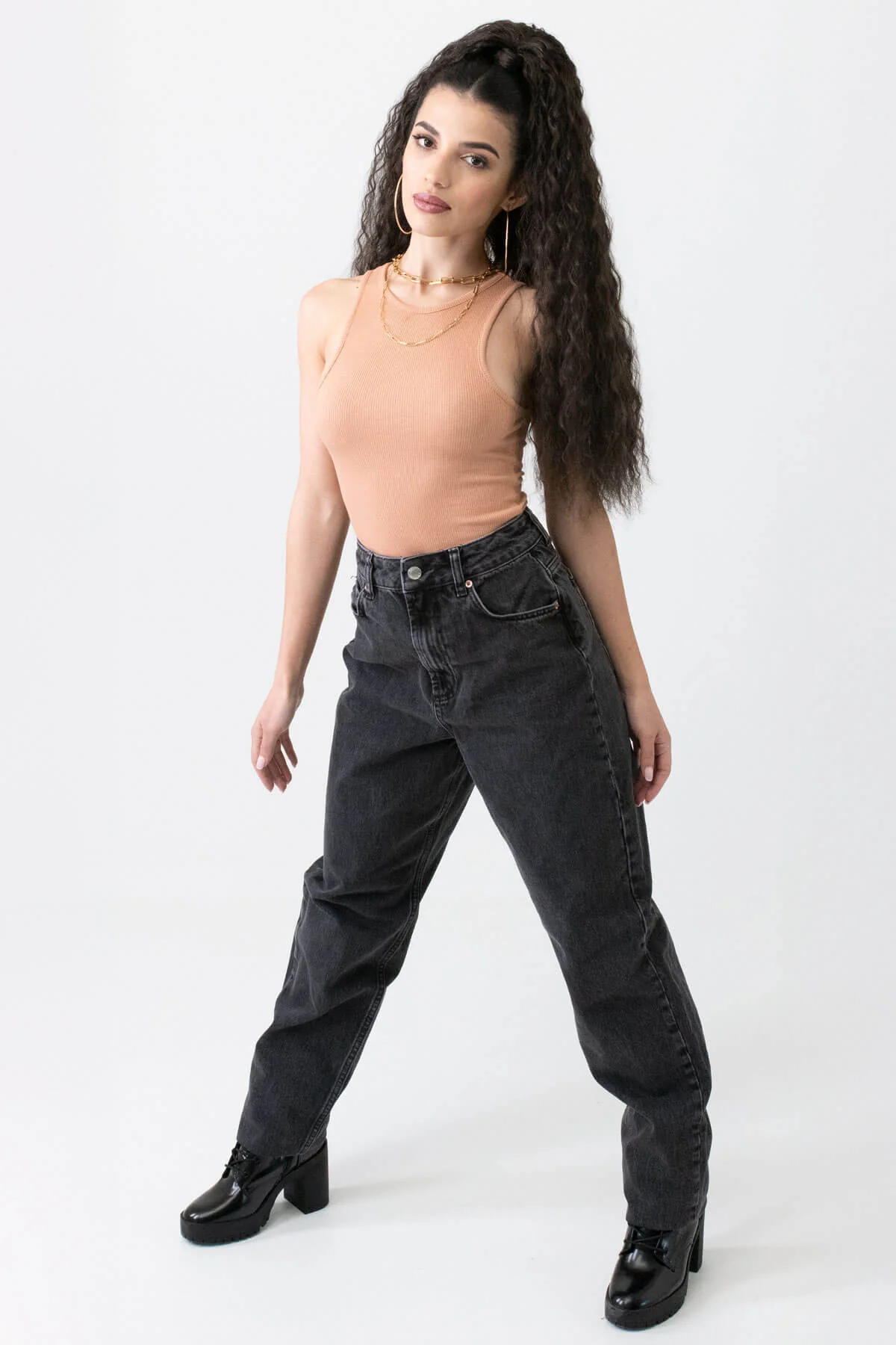 Extra long ponytail extension with long loose spirals: Kaia - Image 7