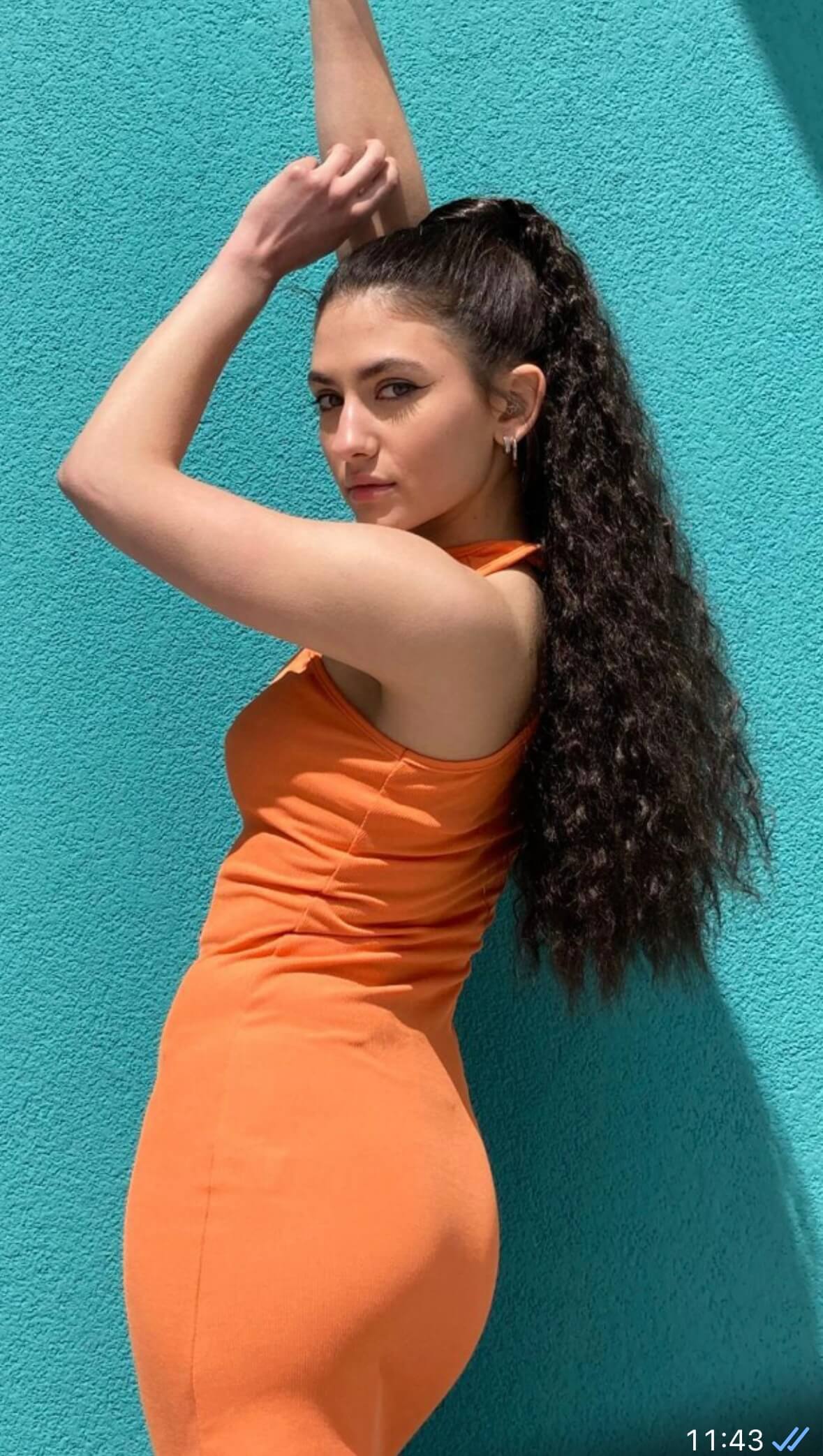 Extra long ponytail extension with long loose spirals: Kaia - Image 8