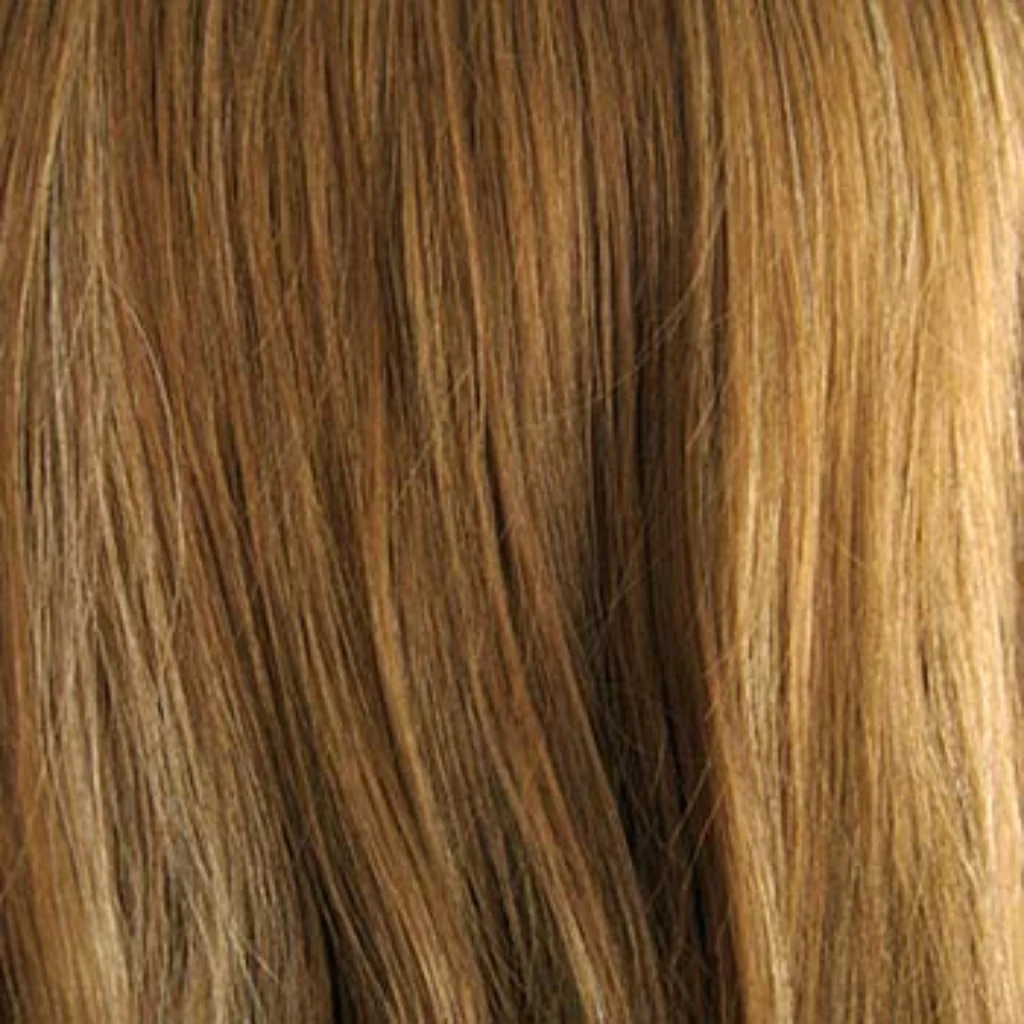 Light brown half wig with blonde highlights & loose waves: May - Image 6