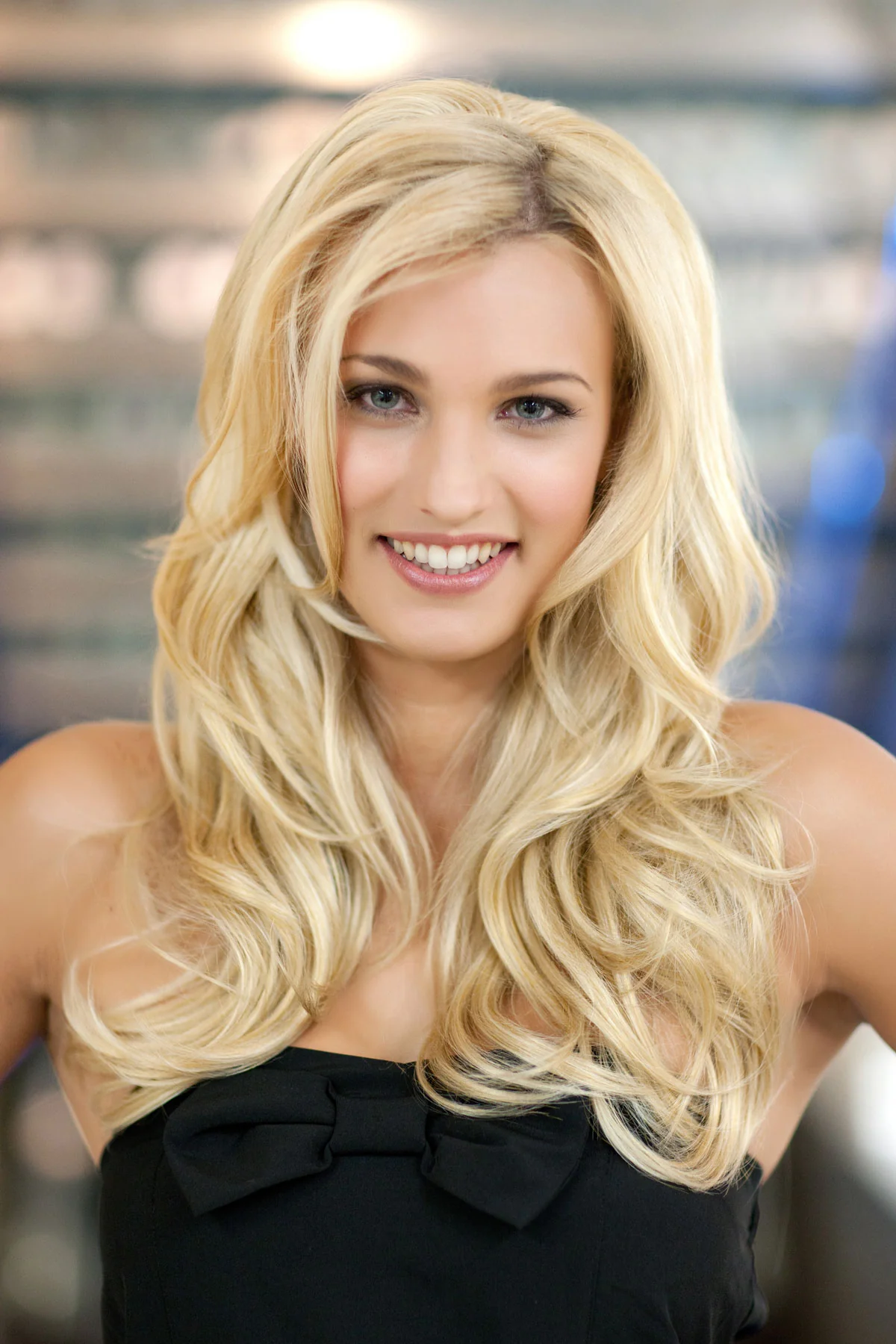 Heat styleable half wig hairpiece (3/4 wig), long, wavy, Flexihair: Michela - Image 12