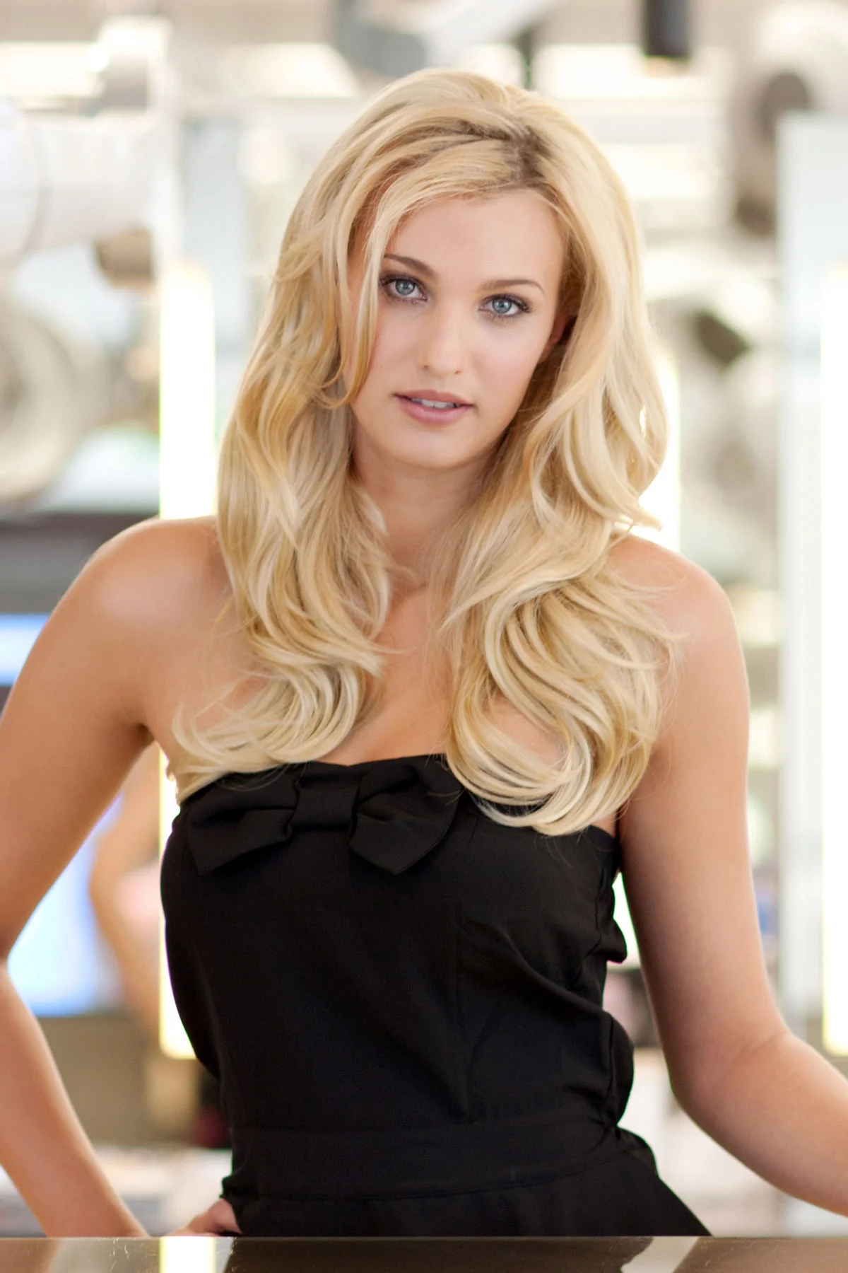 Heat styleable half wig hairpiece (3/4 wig), long, wavy, Flexihair: Michela - Image 4