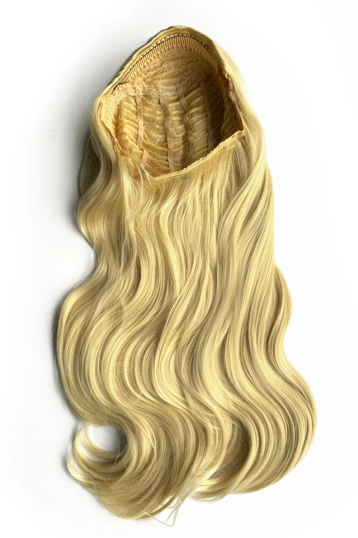Heat styleable half wig hairpiece, long wavy, Flexihair: Antoinette - Image 24