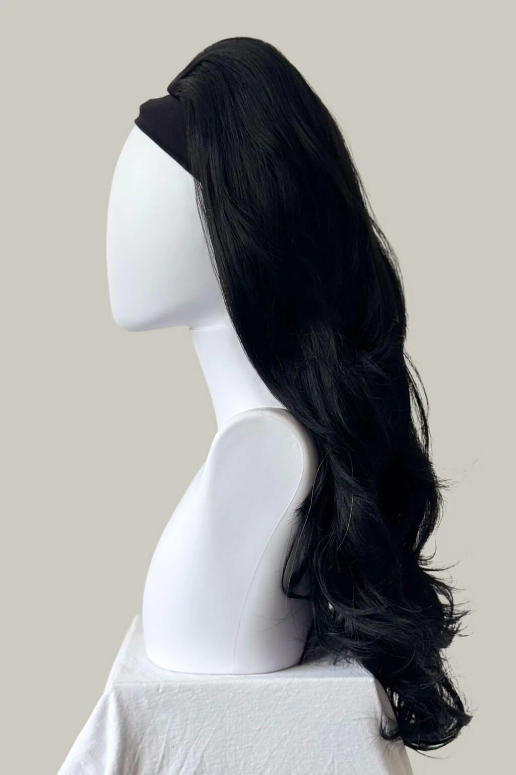 Helena - Bouffant Long Layered Tousled Half Wig - Image 2