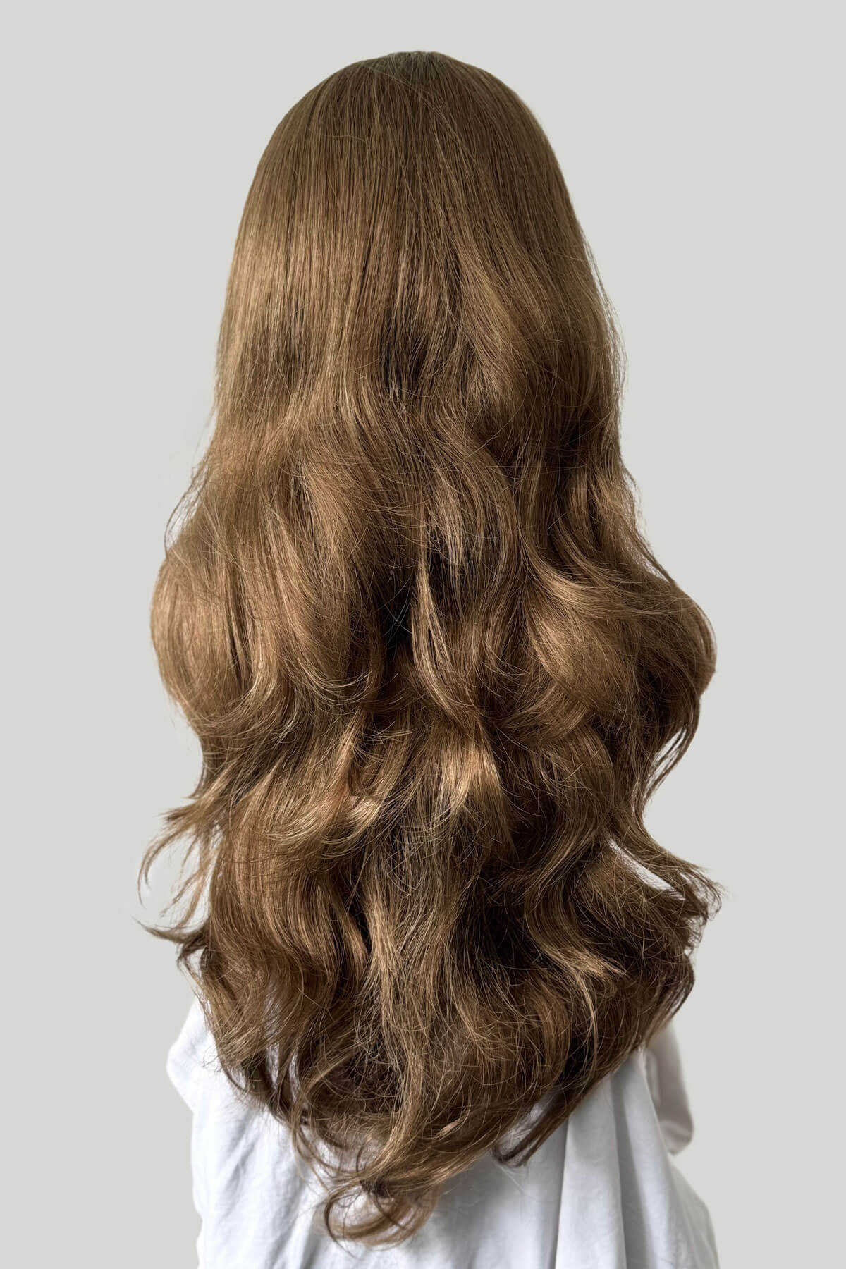 Teresa - Super Full Volume Bouncy Golden Brown Half Wig - Image 5