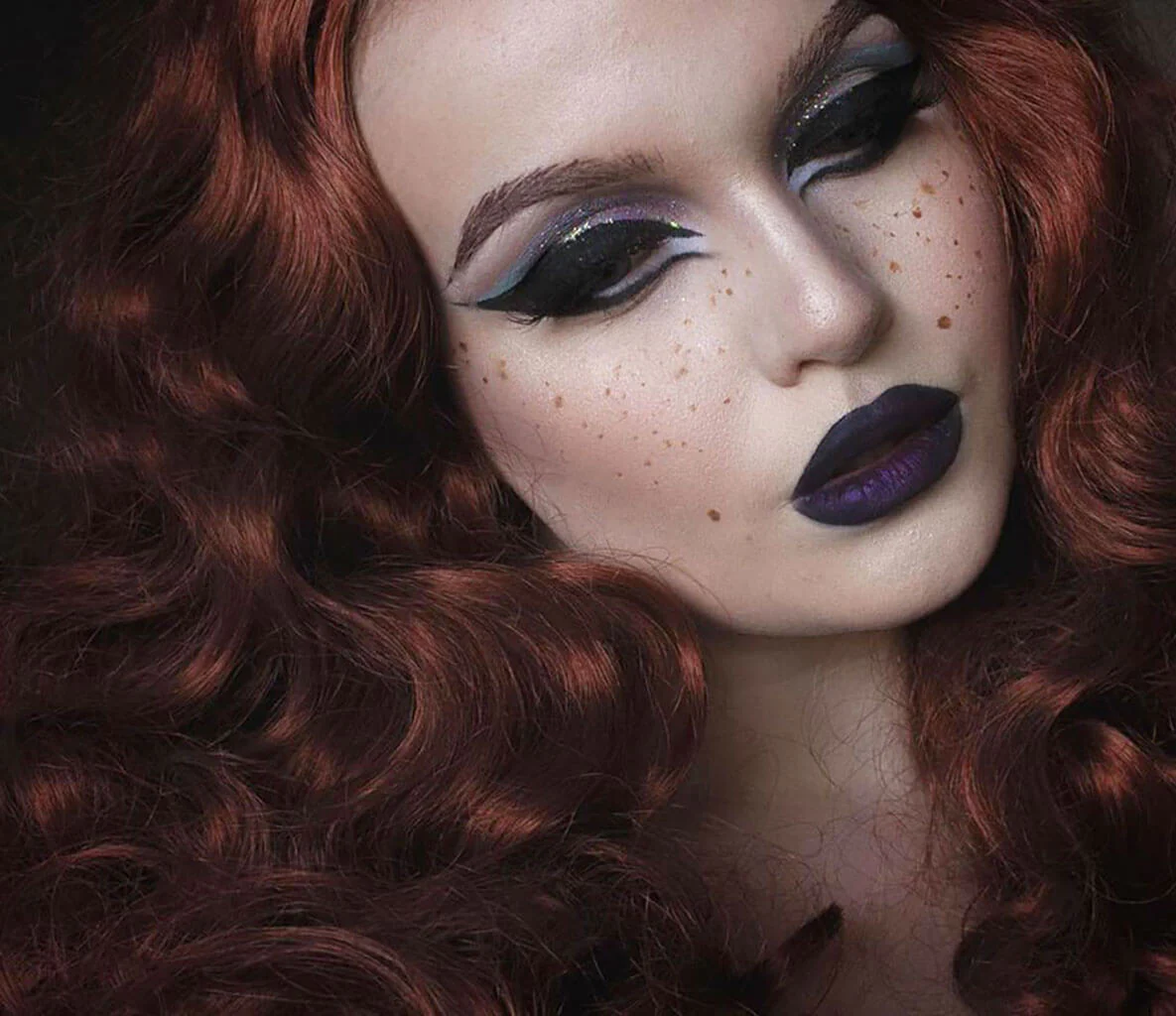 Long copper red wig, with long curls: Porzia - Image 3
