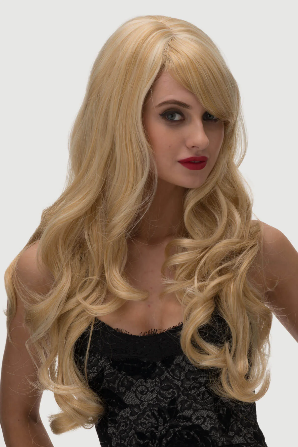 Long golden blonde wig, with extra long waves: Cassidy - Image 2