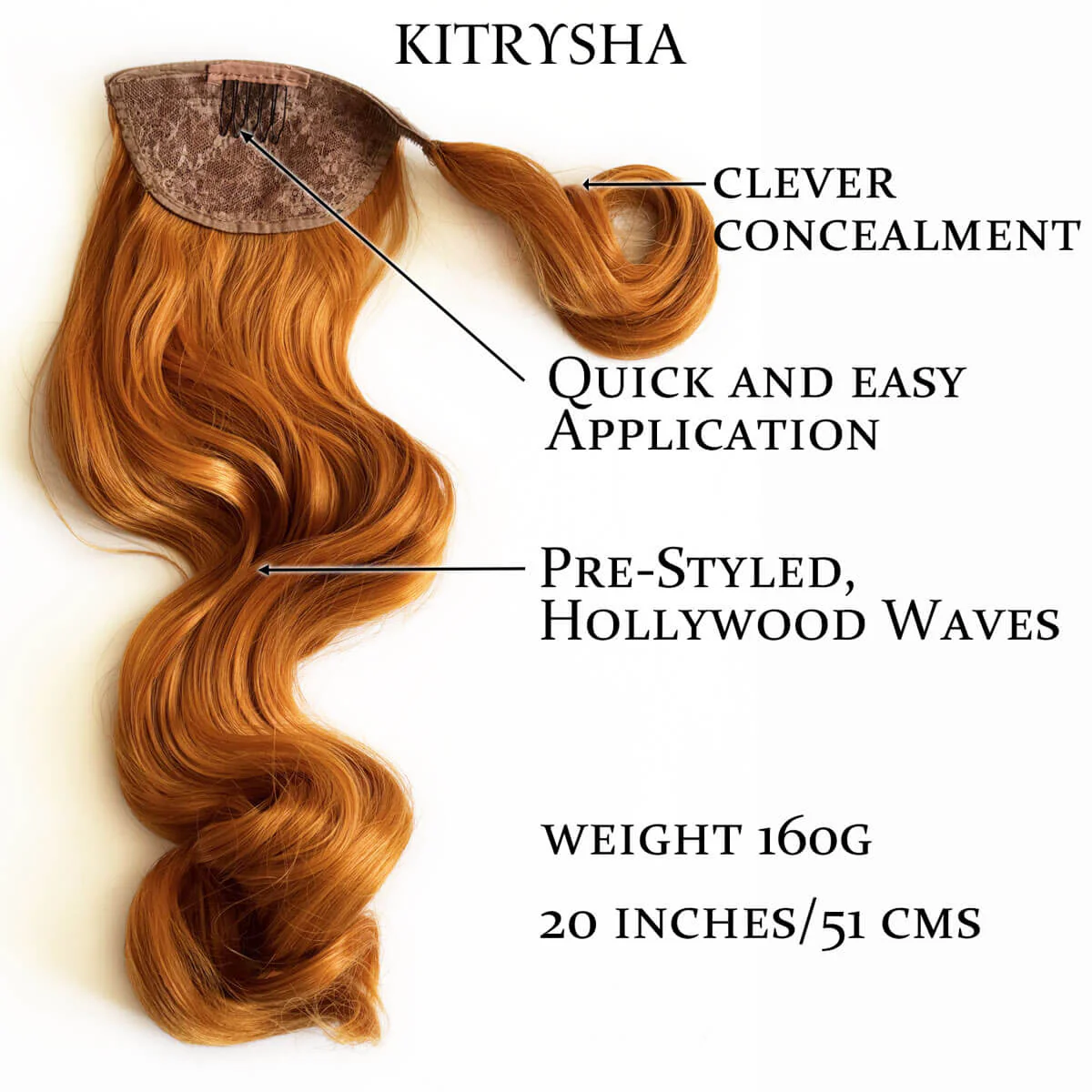 Long ponytail with vintage waves: Kitrysha - Image 13