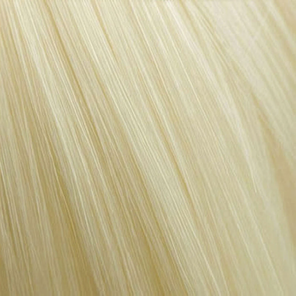 Platinum blonde half wig hairpiece (3/4 wig), wavy: Barbie - Image 6