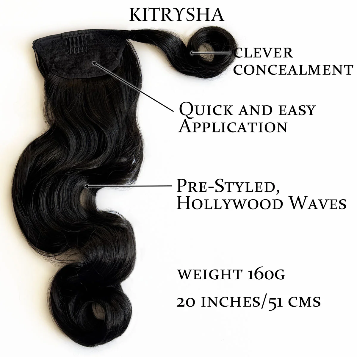 Long ponytail with vintage waves: Kitrysha - Image 8